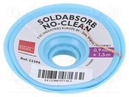 Tape: desoldering; halide-free,rosin; W: 0.9mm; L: 1.5m KONTAKT CHEMIE