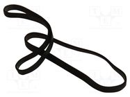 Rubber bands; ESD; Dim.(a x b x c): 76x3.2mm; Thk: 0.8mm; black EUROSTAT GROUP