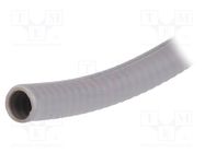 Protective tube; Size: 16; PVC; grey; flexible; HelaGuard; IP68 HELLERMANNTYTON