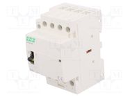 Contactor: 4-pole installation; 63A; 220÷240VAC; NO x4; IP20 F&F