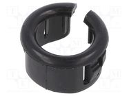 Grommet; Ømount.hole: 22.2mm; Øhole: 17.4mm; black; UL94V-2 KEYSTONE