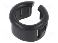 Grommet; Ømount.hole: 14.3mm; Øhole: 9.91mm; black; UL94V-2 KEYSTONE