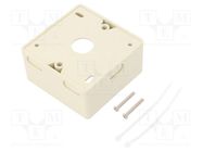 Case; socket; white; surface-mounted LOGILINK