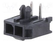 Connector: wire-board; socket; male; Micro-Fit 3.0; 3mm; PIN: 2; 5A MOLEX