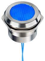 LED PANEL INDICATOR, 30MM, BLU, 24V