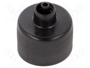 Cap for dispensing bottle; black; Mounting: Luer Lock FISNAR