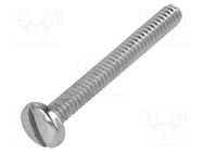 Screw; UNC4-40x25.4; Head: cheese head; slotted; steel; zinc KEYSTONE