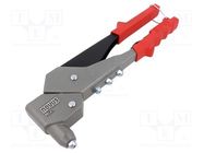 Hand riveting press; swivel head; 2.4mm,3mm,4mm,5mm; N25 