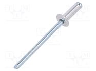 Rivet; aluminium; Rivet diam: 3mm; L.rivet: 8mm; 30pcs. 