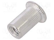 Rivet nuts; M6; 1; aluminium; 10pcs. 