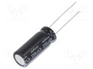 Capacitor: electrolytic; low ESR; THT; 2200uF; 6.3VDC; Ø10x25mm NICHICON