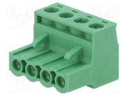 Pluggable terminal block; 5.08mm; ways: 4; straight; plug; female ADAM TECH