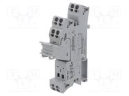 Socket; 8A; 300VAC; for DIN rail mounting; -40÷70°C; 86x54x15mm WAGO