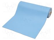 Mat: bench; ESD; blue (bright); L: 10m; Width: 0.6m; Thick: 2mm STATICTEC