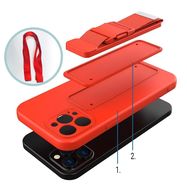 Rope Case Silicone Lanyard Cover Purse Lanyard Strap For Samsung Galaxy A13 5G Red, Hurtel