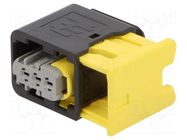 Connector: automotive; plug; female; for cable; PIN: 3; grey; IP67 TE Connectivity