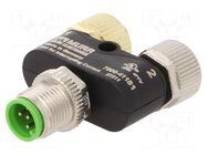 T adapter; M12 male,M12 female x2; A code-DeviceNet / CANopen MURRELEKTRONIK