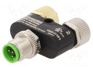 T adapter; M12 male,M12 female x2; A code-DeviceNet / CANopen MURRELEKTRONIK