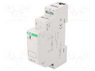 Relay: installation; impulse; SPDT; Ucoil: 24VAC,24VDC; 16A; IP20 F&F