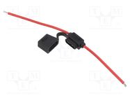 Fuse holder; 19mm; 20A; Leads: cables; -40÷85°C; 58V OPTIFUSE