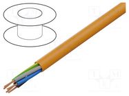 Wire; H05BQ-F; 5G1mm2; unshielded; 300V,500V; Cu; stranded; orange TKD