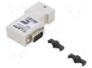 Connector: D-Sub; PIN: 9; angled 90°; screw terminal; for cable LAPP