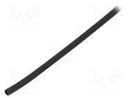 Heat shrink sleeve; glued; 3: 1; 3.2mm; L: 1m; black; polyolefine BM GROUP