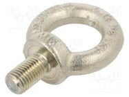 Lifting eye bolt; M16x27; Head: eye; steel; zinc; DIN 580; Ø: 35mm ELESA+GANTER