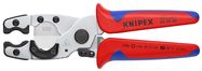 KNIPEX 90 25 20 Pipe Cutter for composite pipes and protective tubes with multi-component grips chrome-plated 210 mm