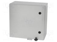 Enclosure: wall mounting; X: 300mm; Y: 300mm; Z: 210mm; ARCA; grey FIBOX