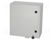 Enclosure: wall mounting; X: 500mm; Y: 500mm; Z: 210mm; ARCA; grey FIBOX