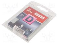 Staples; Width: 11.3mm; L: 6mm; 1200pcs; TYP D 53F NOVUS