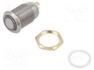 Switch: vandal resistant; Pos: 2; SPST-NO; 0.25A/12VDC; OFF-(ON) ITW LUMEX SWITCH
