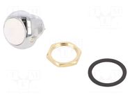 Switch: push-button; Pos: 2; SPST-NO; 0.25A/12VDC; OFF-(ON); metal ITW LUMEX SWITCH