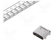 Connector: USB C; socket; on PCBs; SMT; PIN: 24; angled 90°; USB 3.1 LUMBERG