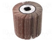 Grinding pin; Ø: 105mm; Granularity: 80; W: 100mm; flap METABO