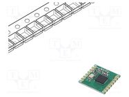 Module: RF; FM transceiver; FSK,GFSK,GMSK,MSK,OOK; 433.92MHz; SPI HOPE MICROELECTRONICS