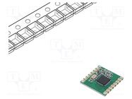 Module: RF; FM transceiver; FSK,GFSK,GMSK,MSK,OOK; 868MHz; SPI HOPE MICROELECTRONICS