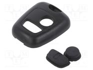 Front panel for remote controller; MINITOOLS; Body col: black 