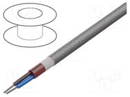 Wire; SiHF; 2x1mm2; Cu; stranded; silicone; brown-red; -60÷180°C HELUKABEL