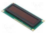 Display: OLED; alphanumeric; 16x1; Dim: 80x36x10mm; white; PIN: 16 RAYSTAR OPTRONICS