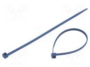 Cable tie; with metal; L: 150mm; W: 3.6mm; polyamide; 180N; blue 