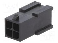 Connector: wire-board; plug; male; Minitek® Pwr 3.0; 3mm; PIN: 4 AMPHENOL COMMUNICATIONS SOLUTIONS