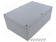 Enclosure: multipurpose; X: 160mm; Y: 240mm; Z: 90mm; ABS; light grey GAINTA