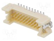 Connector: wire-board; socket; male; DF13; 1.25mm; PIN: 20; SMT HIROSE