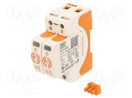 Surge arrester; Type 2; Poles: 2; 20kA; 385VAC; -40÷80°C; IP20 OBO BETTERMANN