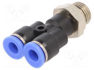 Push-in fitting; Y-Yap spliYYer; -0.95÷15bar; Thread: G 1/4" PNEUMAT