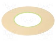 Tape: electrical insulating; W: 2mm; L: 45m; Thk: 0.304mm; beige 3M