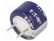 Supercapacitor; THT; 220mF; 5.5VDC; -20÷80%; Body dim: Ø13.5x8.3mm EATON ELECTRONICS