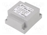 Transformer: mains; 40VA; 115VAC,230VAC; 12V; 12V; PCB; IP00 BREVE TUFVASSONS